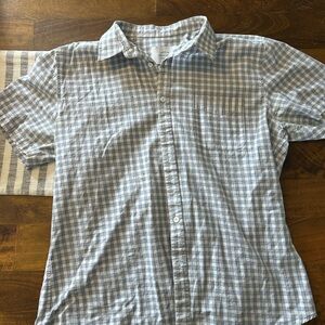 Men's Blue Checkered Shirt